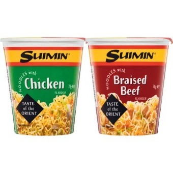 Coles Suimin noodle cups 70g offer