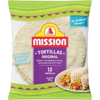 Coles Mission tortillas original 12 pack 576g offer