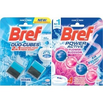 Coles Bref colour, brilliant gel, deluxe, scent switch or pro nature toilet cleaner 42g-50g offer