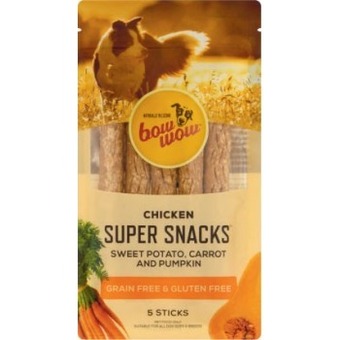 Coles Bow wow super snacks grainfree dog treats 5 pack offer