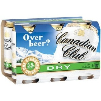 Coles Canadian club & dry cans 6x375ml offer
