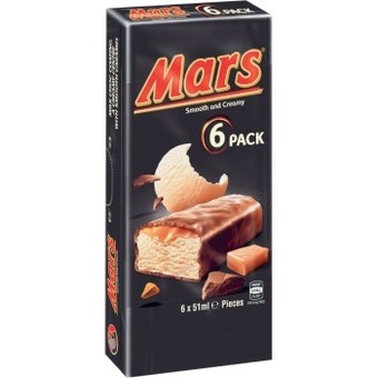 Coles Mars ice cream varieties 6 pack 264ml-512ml offer
