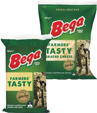 Woolworths Bega block or grated cheese 500g – from the fridge offer