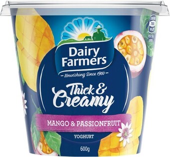 Woolworths Dairy farmers thick & creamy yoghurt 600g – from the fridge offer