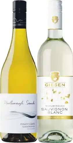 Woolworths Marlborough sounds pinot gris or giesen sauvignon blanc 750ml offer
