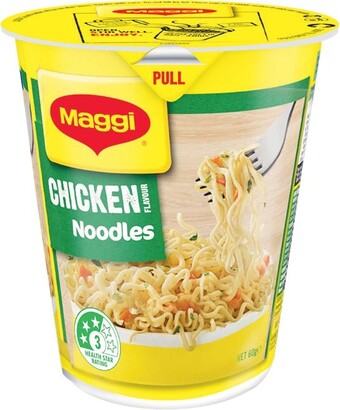 Woolworths Maggi super noodle cup 58-65g offer