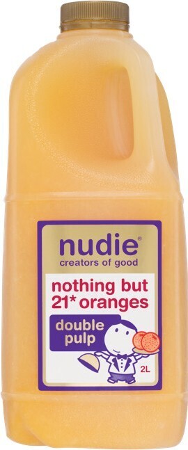 Woolworths Nudie gold juice 2 litre offer