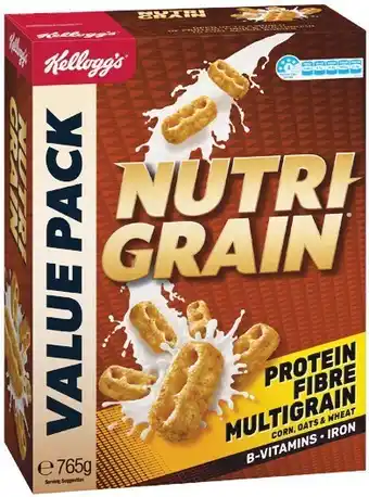 Woolworths Kellogg’s nutri-grain 765g or coco pops 650g offer