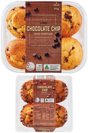 Coles Coles muffins 4 pack or 9 pack offer