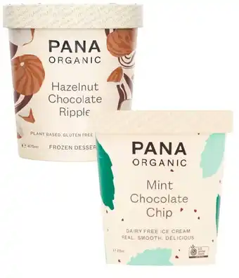 Coles Pana organic ice cream tub 475ml offer