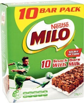 Coles Nestlé milo bars value pack 270g offer