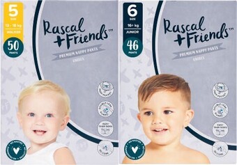 Coles Rascal + friends jumbo nappy pants 46 pack-56 pack offer