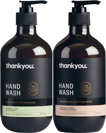 Coles Thankyou hand wash 500ml offer