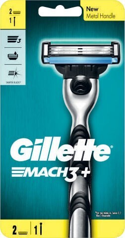 Coles Gillette mach3+ razor kit with 2 blades 1 pack offer
