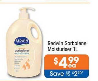 Good Price Pharmacy Redwin sorbolene moisturiser offer