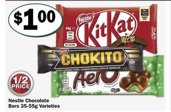 Friendly Grocer Nestle Chocolate Bars 35-55g Varieties offer