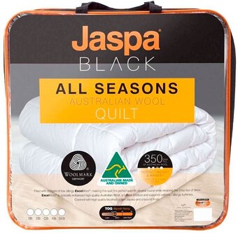 Spotlight Jaspa all seasons australian wool quilt offer