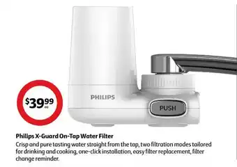 Coles Philips x-guard on-tap water filter offer