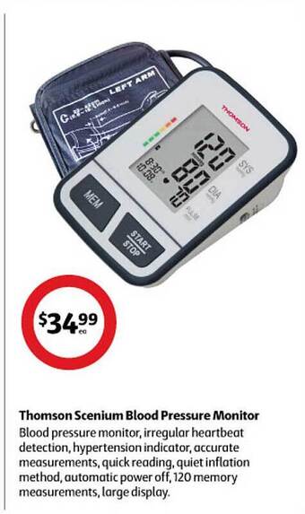 Coles Thomson scenium blood pressure monitor offer