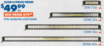 BCF XTM Slimline Light Bars offer