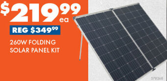 260W Folding Solar Panel Kit