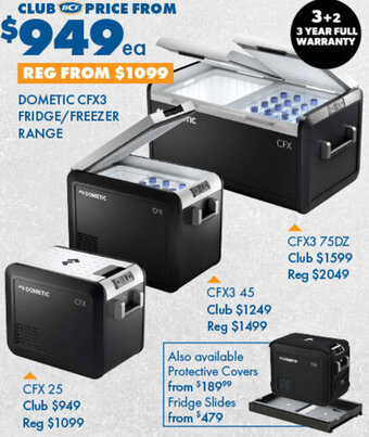 Dometic CFX3 Fridge/Freezer Range