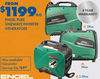 BCF Engel Pure Sinewave Inverter Generators offer