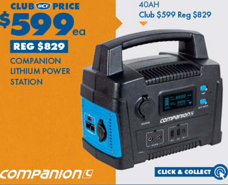 Companion Lithium Power Station offer at BCF