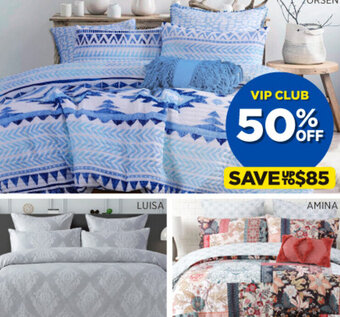 Spotlight Belmondo Quilt Cover Sets offer
