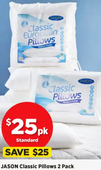 Spotlight Jason Classic Pillows 2 Pack offer