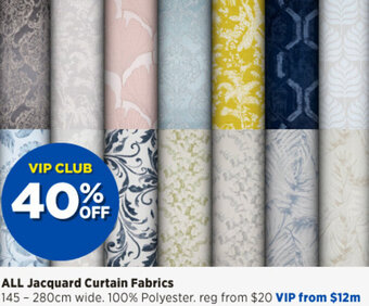 Spotlight All Jacquard Curtain Fabrics offer