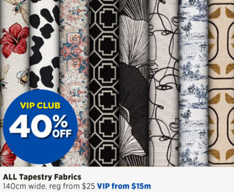 Spotlight All Tapestry Fabrics offer