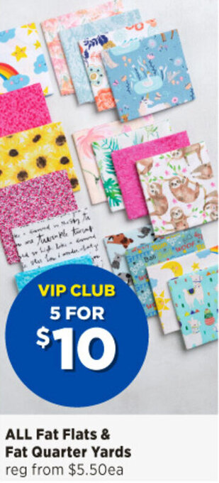 Spotlight All Fat Flats & Fat Quarter Yards offer