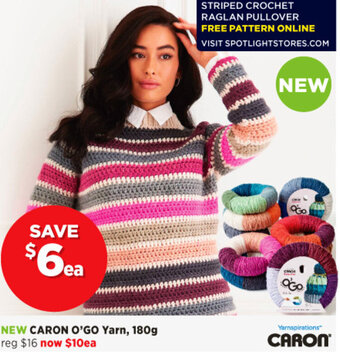 Spotlight Caron O'Go Yarn, 180g offer