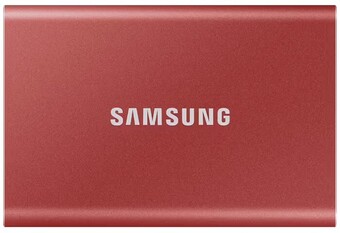 Officeworks Samsung 1tb t7 portable solid state drive - metallic red offer