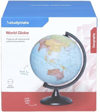 Officeworks Kadink world globe 25cm offer