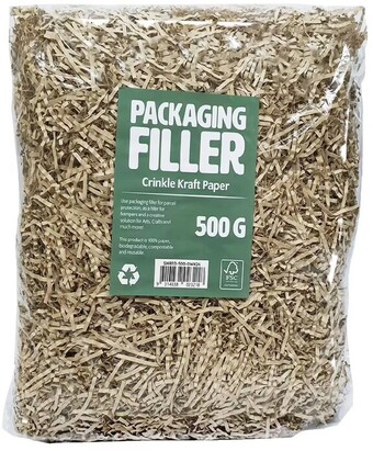 Officeworks Kraft shredded paper filler 500g offer