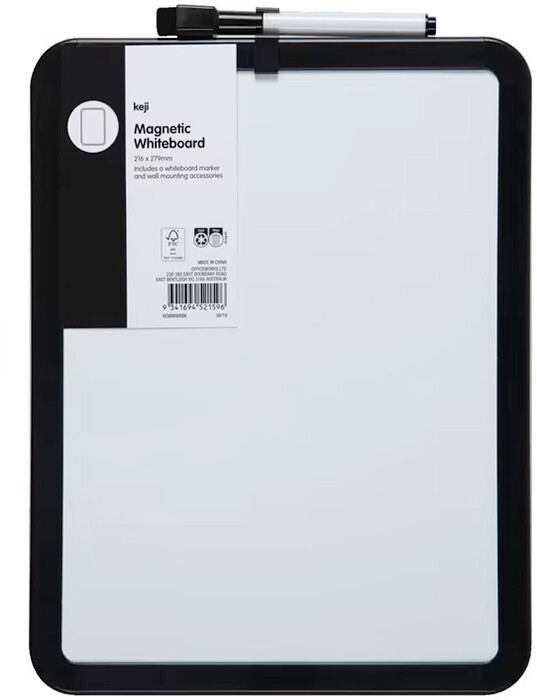 Keji whiteboard offer at Officeworks