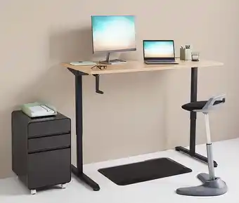 Officeworks J.burrows matrix manual height- adjustable desk offer