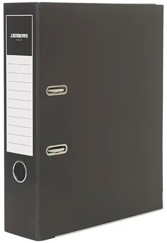 Officeworks J.burrows a4 2-ring lever arch folder - black offer