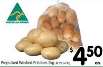 Spar Prepacked Washed Potatoes 2kg offer