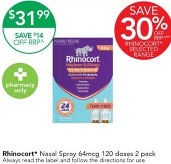 Terry White Rhinocort NAsal Spray 64mcg 120 doses offer
