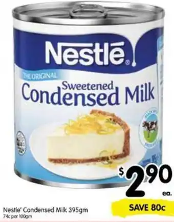 Spar Nestle' Condensed Milk 395gm offer