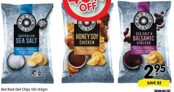 Spar Red Rock Deli Chips 150-165gm offer
