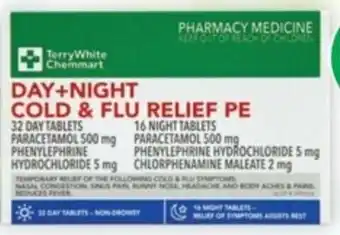 Terry White TerryWhite Chemmart Cold & FLu Relief Day & Night PE 48 Tablets offer