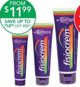 Terry White Fisiocrem Solugel for Muscle & Joint Pain 60g, 120g, or 250g offer