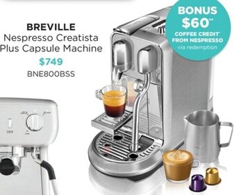 Nespresso Creatista Pro Capsule Coffee 