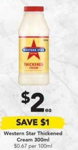 Drakes Western star thickened cream 300ml offer