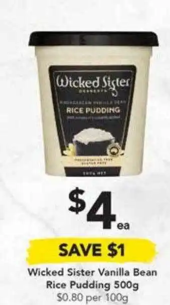 Drakes Wicked sister vanilla bean pudding 500g offer