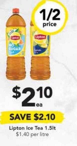 Drakes Lipton ice tea 1.5lt offer